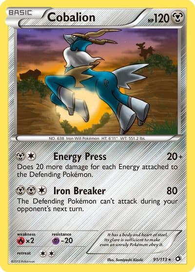 Cobalion Legendary Treasures Pokemon card
