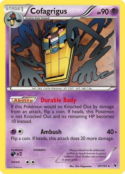 Cofagrigus (47) Noble Victories Pokemon card