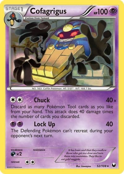 Cofagrigus Dark Explorers Pokemon card