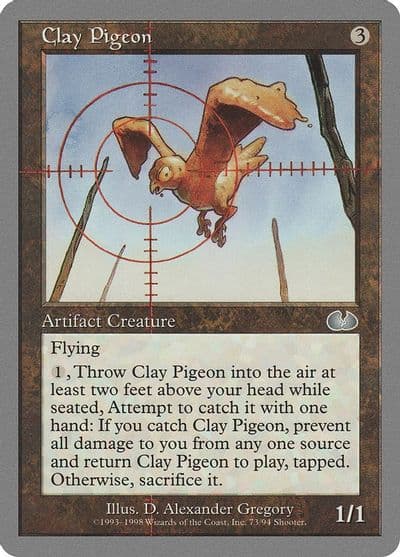 Clay Pigeon Unglued Magic card