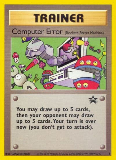 Computer Error (Rocket's Secret Machine) WoTC Promo Pokemon card