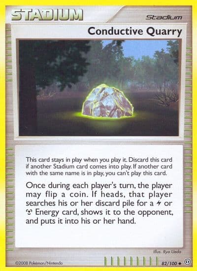 Conductive Quarry Stormfront Pokemon card