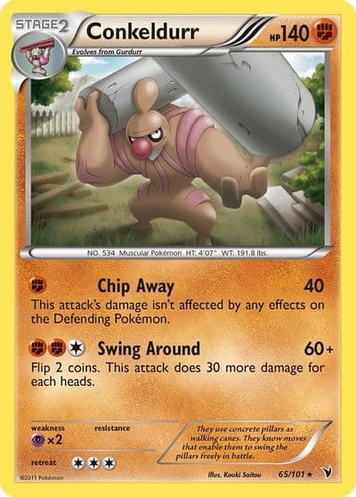 Conkeldurr (65) Noble Victories Pokemon card