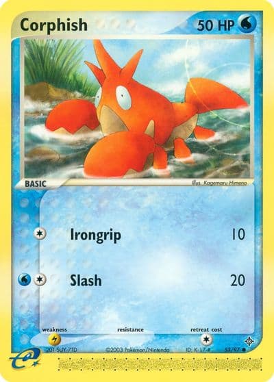 Corphish Dragon Pokemon card
