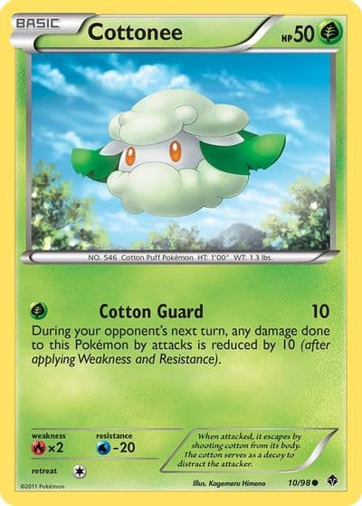 Cottonee (10) Emerging Powers Pokemon card