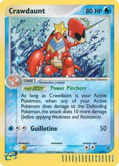 Crawdaunt Dragon Pokemon card
