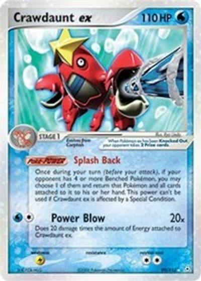 Crawdaunt ex Holon Phantoms Pokemon card