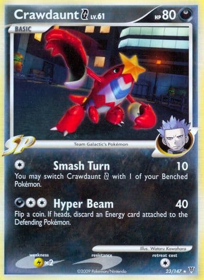 Crawdaunt G Supreme Victors Pokemon card