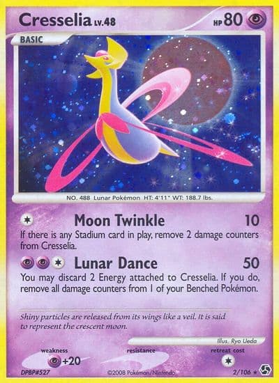 Cresselia Great Encounters Pokemon card