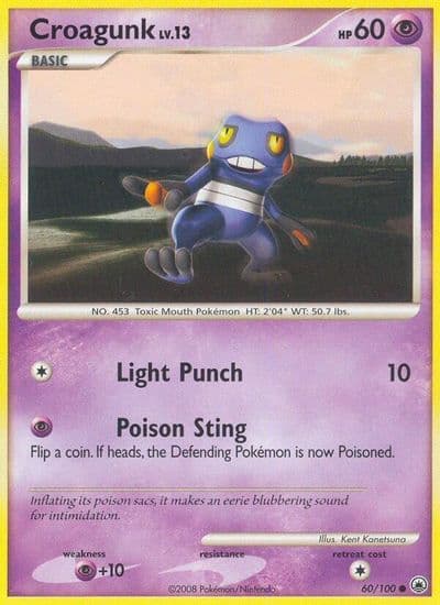 Croagunk Majestic Dawn Pokemon card