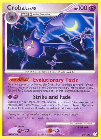 Crobat Mysterious Treasures Pokemon card