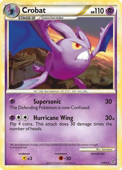 Crobat Unleashed Pokemon card