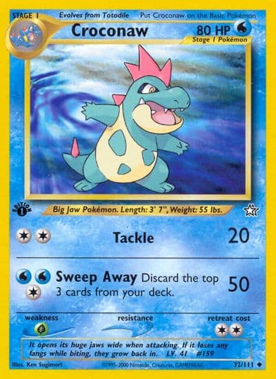 Croconaw (32) Neo Genesis Pokemon card