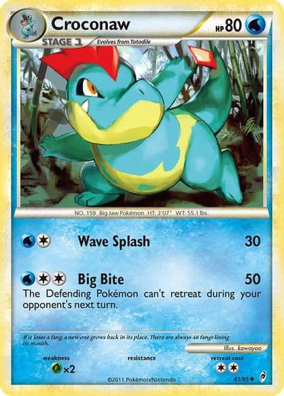Croconaw Call of Legends Pokemon card