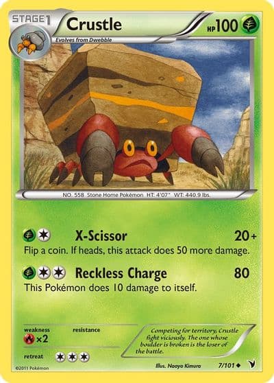 Crustle Noble Victories Pokemon card