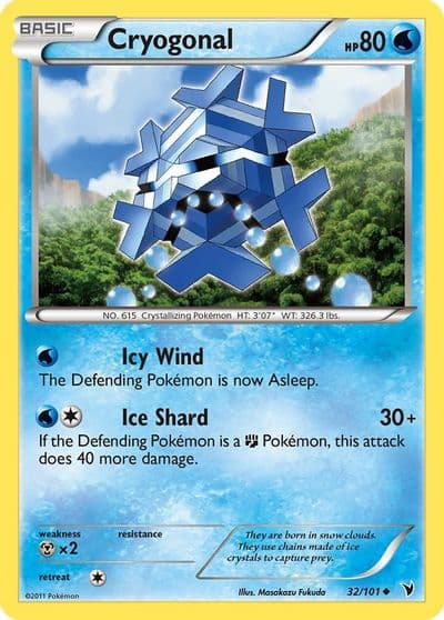 Cryogonal (32) Noble Victories Pokemon card