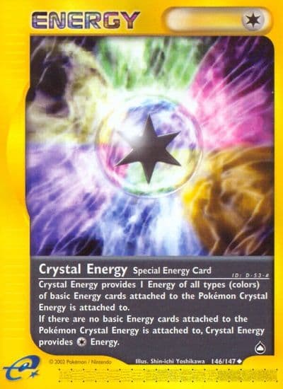 Crystal Energy Aquapolis Pokemon card