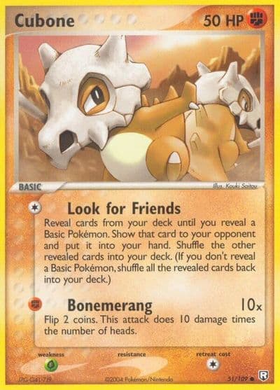Cubone Team Rocket Returns Pokemon card