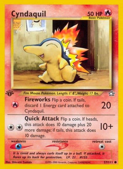 Cyndaquil First Partner Pack Pokemon card