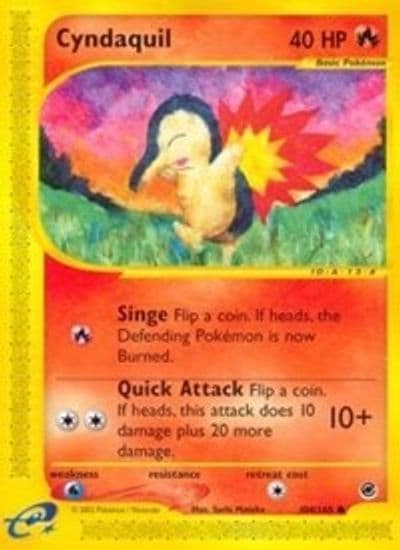 Cyndaquil (104) Expedition Pokemon card