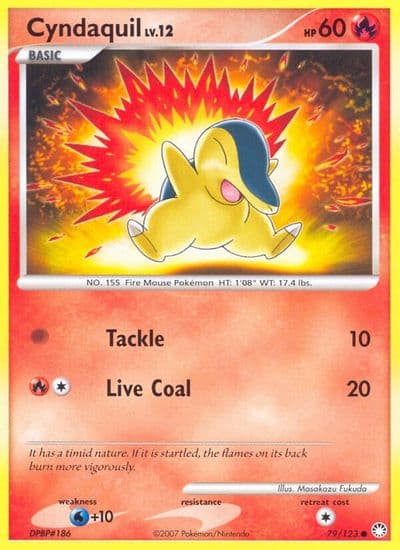 Cyndaquil Mysterious Treasures Pokemon card