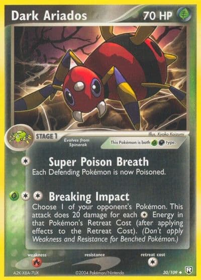 Dark Ariados Team Rocket Returns Pokemon card