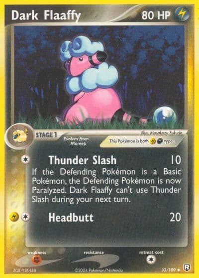 Dark Flaaffy Team Rocket Returns Pokemon card