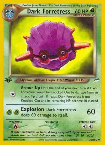 Dark Forretress Neo Destiny Pokemon card