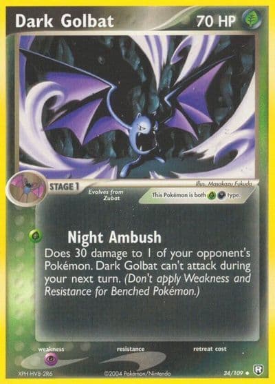 Dark Golbat Team Rocket Returns Pokemon card