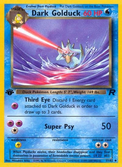 Dark Golduck Team Rocket Pokemon card