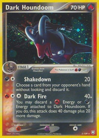 Dark Houndoom Team Rocket Returns Pokemon card