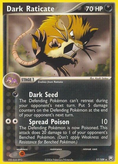 Dark Raticate Team Rocket Returns Pokemon card