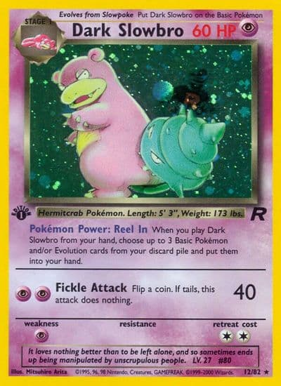 Dark Slowbro (12) Team Rocket Pokemon card