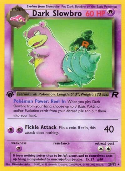 Dark Slowbro (29) Team Rocket Pokemon card
