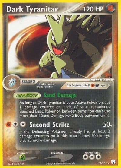 Dark Tyranitar Team Rocket Returns Pokemon card