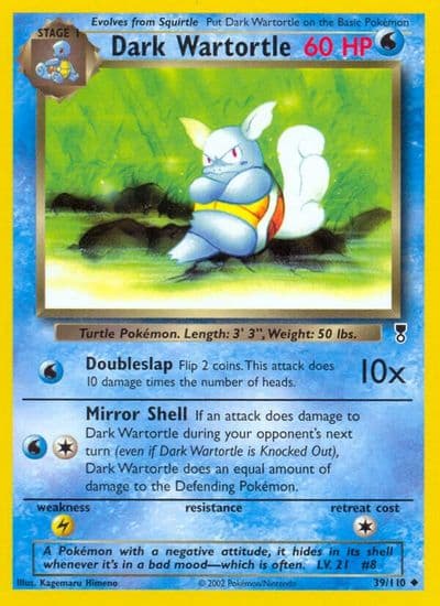 Dark Wartortle Legendary Collection Pokemon card