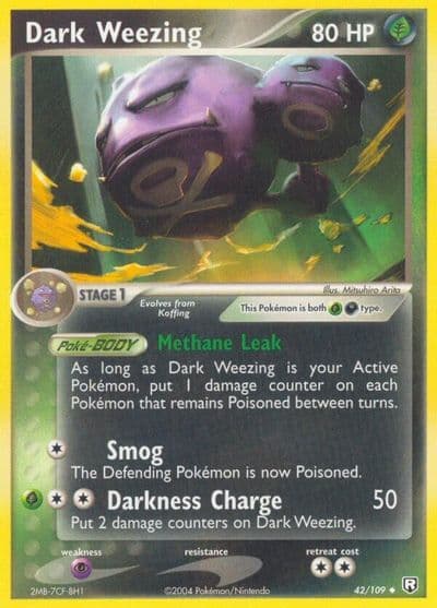 Dark Weezing Team Rocket Returns Pokemon card