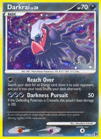 Darkrai (3) Great Encounters Pokemon card