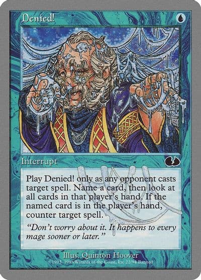 Denied Unglued Magic card