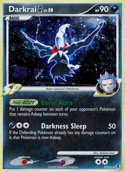 Darkrai G Rising Rivals Pokemon card