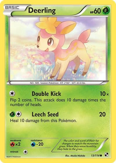 Deerling Black and White Pokemon card