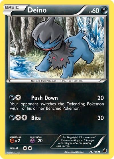 Deino (75) Plasma Freeze Pokemon card