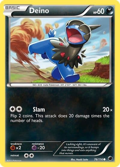 Deino (76) Plasma Freeze Pokemon card