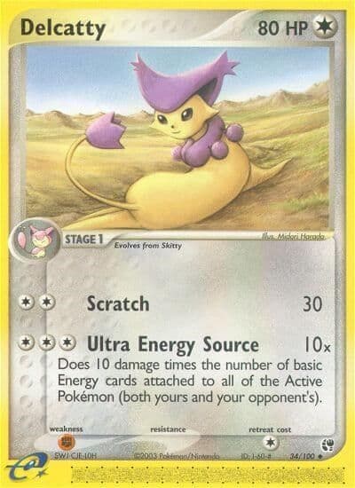 Delcatty Sandstorm Pokemon card