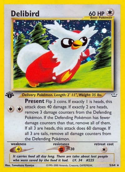 Delibird Neo Revelation Pokemon card