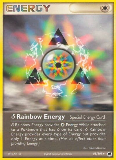 Delta Rainbow Energy Dragon Frontiers Pokemon card