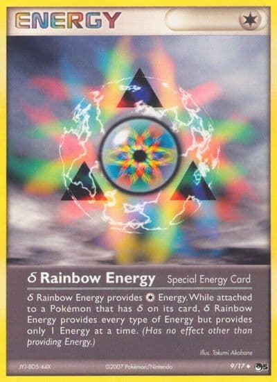 Delta Rainbow Energy POP Series 5 Pokemon card
