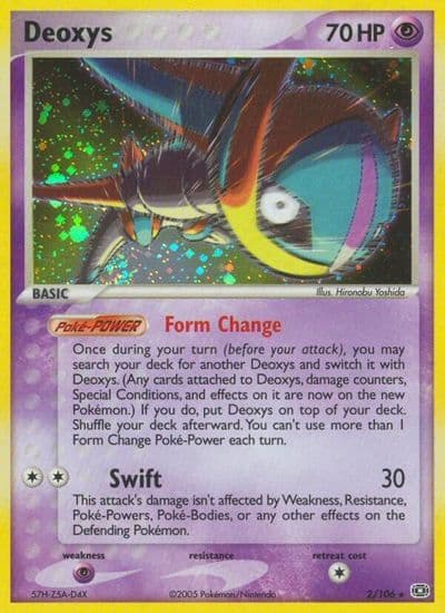 Deoxys (Speed Forme) Emerald Pokemon card