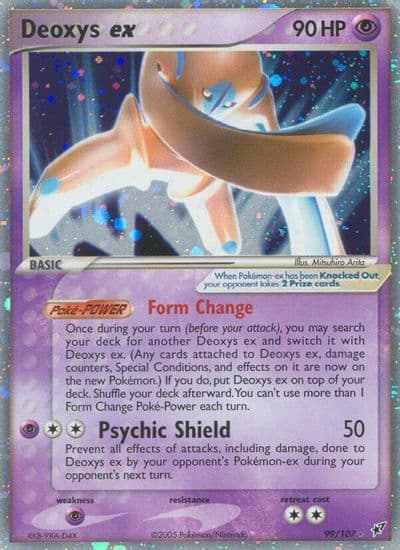 Deoxys ex (Defense Forme) Deoxys Pokemon card
