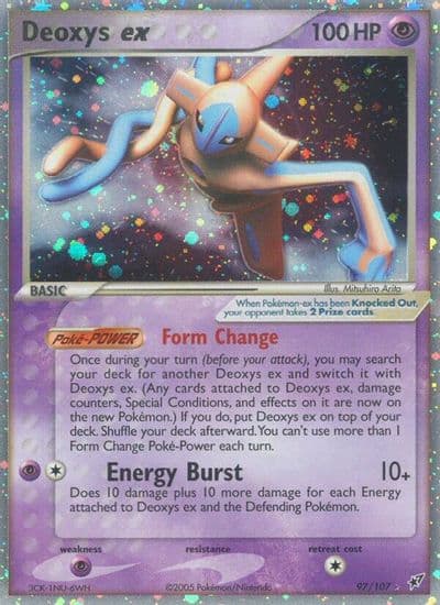 Deoxys ex (Normal Forme) Deoxys Pokemon card